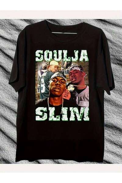 23ERVA 100% Men'S Heavyweight 240Gsm Soulja Slim Official Album T-Shirt- Icon...