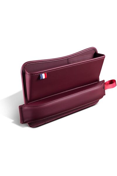 JDLYEVER Car Seat Gap Storage Box, Leather Car Storage Box Seat Gap Storage B...