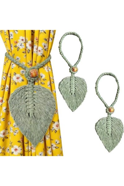 Morvena Picks Set de 2 legături pentru perdele boho, suporturi pentru perdele...