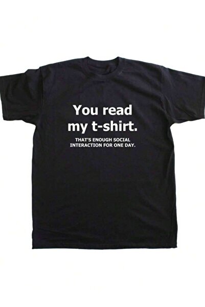 2BIR You Read My Anti Social New Mens Cotton Funny Tee Shirt, Regular-Fit, Fa...