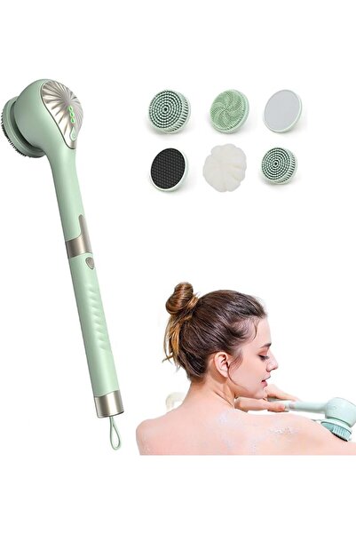 EXCEFORE Electric Body Brush Set for Showering, Back Scrubber, Rechargeable 5...
