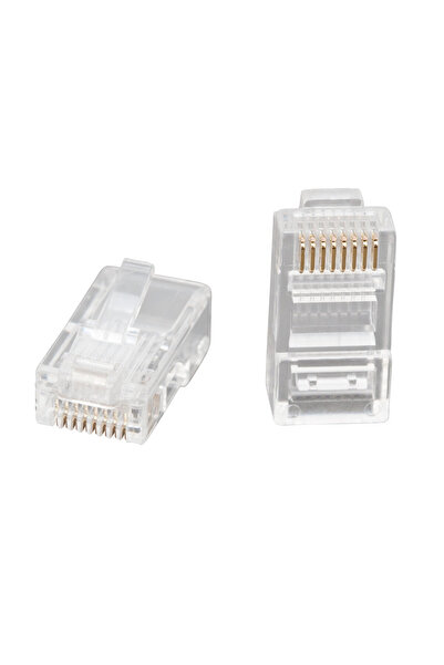 Alista Home Conector RJ45 8P8C CAT5 pentru cablu UTP, conector de rețea cu co...