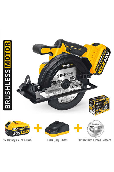 SGS Ahşap Sunta Kesme Makinası 20 Volt 4 Amper Akülü Şarjlı