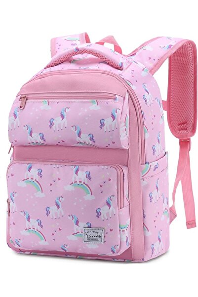 VASCHY School Bag for Girls Boys, Water Resistant Lightweight Cute Kids Backp...