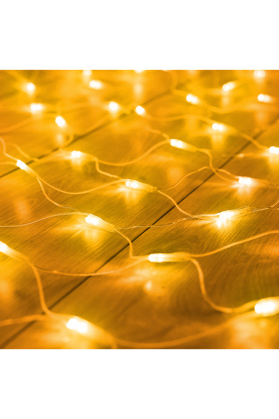 Alista Home Δίχτυ φωτισμού LED, 100 λαμπάκια, θερμό λευκό, 1,5x1,5μ, με τηλεχ...