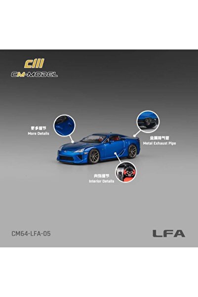 Genel Markalar KZL-CM64-LFA-05 LEXUS LFA BLUE GTSHOW LIMIT 48