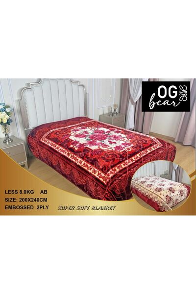 Brides Plaid Winter Blanket -8 kg -Size 240*220