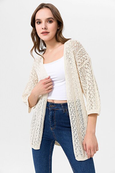 DazzUp Women's Front Patterned Cardigan