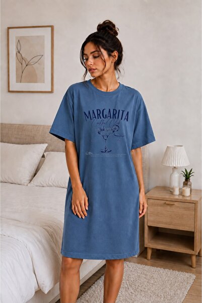 classy moda Women's Cocktail Printed Oversize Extra Long Tunic T-Shirt