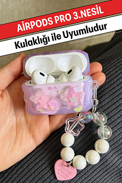 WANNA PROTECT AirPods Pro 3 Uyumlu Deri Dokulu Koruyucu Kılıf Şık Tasarım Çiz...