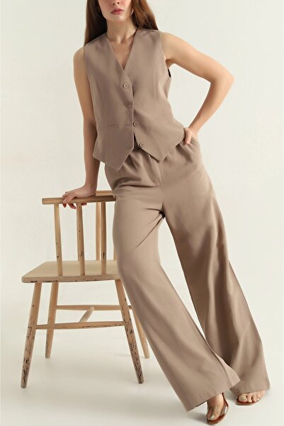 Mivelya Women's Two-Piece Vest & Pants Stylish Set