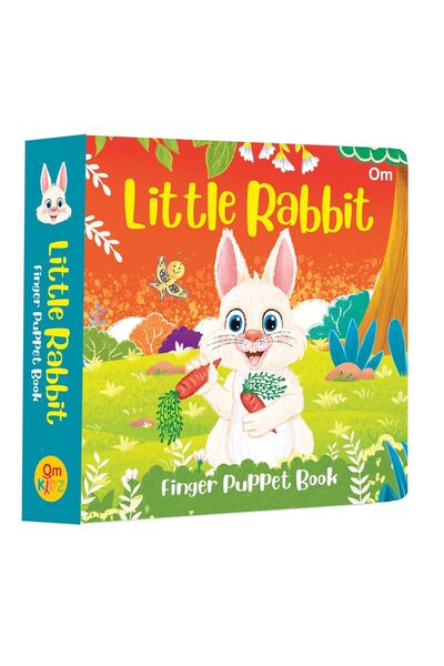 Om Books International Single Finger Puppet Book Little Rabbit