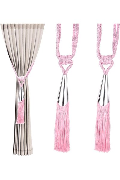 PATIKIL Curtain Tassel Tiebacks, 2 Pack 28" Curtain Holdbacks Rope with Tasse...