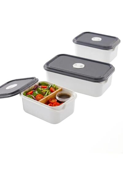 Generic Microwave Safe Food Containers with Lids, 3-Piece Set, BPA-Free, Airt...