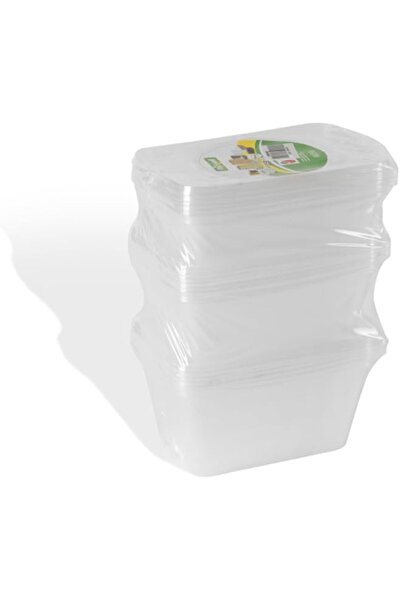 Generic Microwave Rectangular Food Container Set, 500 ml, 750 ml, 1000 ml wit...