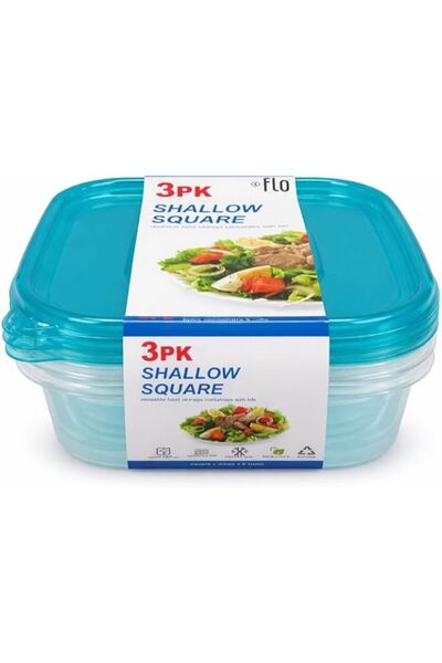 Generic Food Storage Containers with Lids, 710ml, pack of 3
