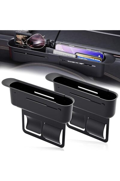 KASTWAVE Car Seat Gap Filler Organizer, Adjustable Multifunctional Storage Ca...