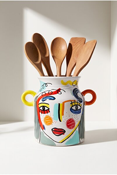 ARİENEL Ceramic Countertop Spoon Holder & Vase |   Kuşkulu Ethic |   Kitchen ...