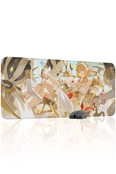 mousepad bastir Aglaea Honkai: Star Rail Anime V4 - 90X40 Gaming Mouse Pad Mo...
