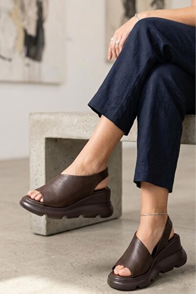Papuçcity Mnrs 03212 Women's Daily Wedge Heel Sandals