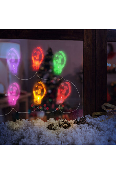Alista Home Christmas LED Installation with Gel Stickers 6 LED, Window and Re...