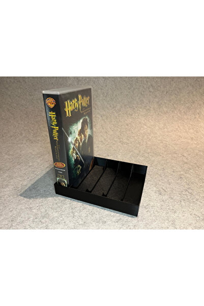 SORA DESIGN VHS Kaset Standı Düzenleyici 5'li Saklama Kutusu