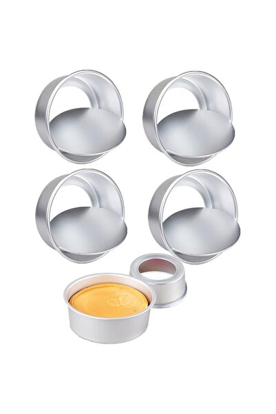 Generic XZJMY 5 Pack Non-Stick Deep Aluminum Round Cake Pan With Removable Bo...