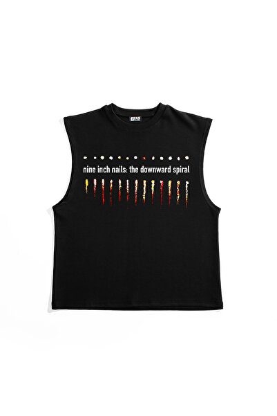 Sekizbiraltı Nine Inch Nails the Downward Spiral Back Printed Black Zero Slee...