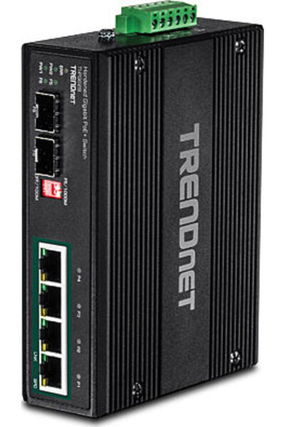 TRENDnet TI-PG62B Μη διαχειριζόμενος διακόπτης L2 PoE Plus με 4 θύρες Gigabit...