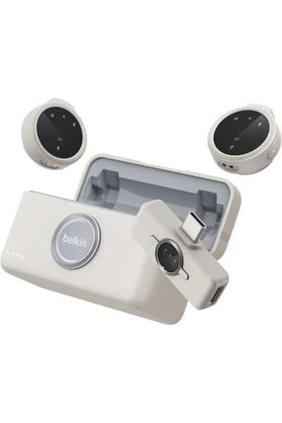 Belkin CTA003HQSA Ασύρματο Σετ Μικροφώνου Πέτου, με Κλιπ για Κινητό, σε Λευκό...