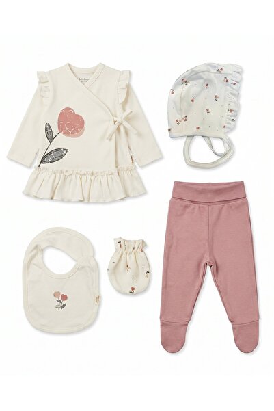 BabyCosy Organic Wear 100% Organic Cotton 5-Piece Hospital Discharge Set for ...