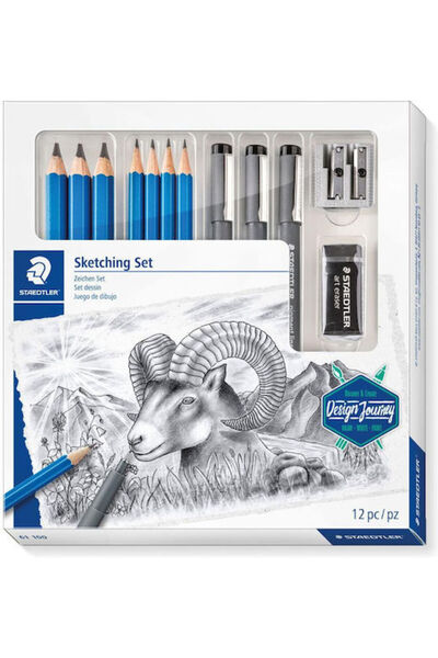 Staedtler Σετ μολυβιών σχεδίου με ξύστρα και γόμα 61 τεμαχίων