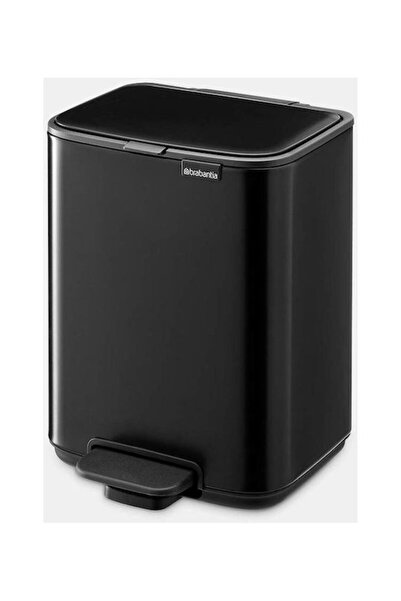 Brabantia Bo Pedal Πλαστικός Κάδος Απορριμμάτων με Πεντάλ Μαύρος 4 λίτρα