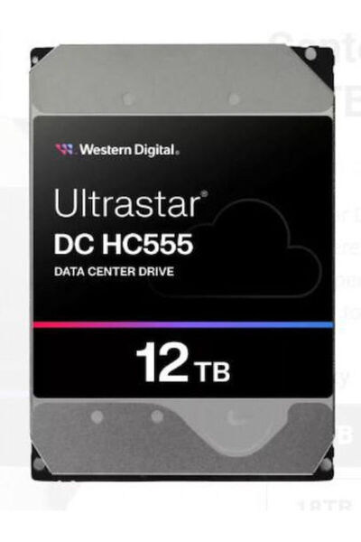WESTERN DIGITAL Ultrastar HC555 12TB Σκληρός Δίσκος HDD 3.5 " SATA III με 512...