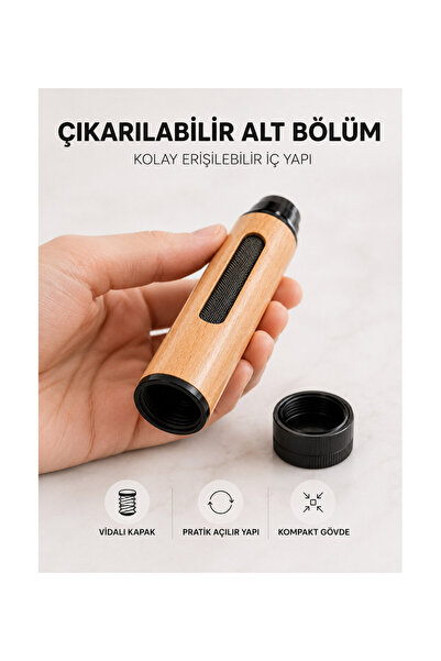 pınaxar Без мирис, без дим, преносим джобен пепелник с 3 накрайника, компакте...