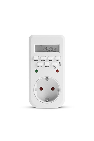 Alista Home Ψηφιακή πρίζα χρονοδιακόπτης, 16Α, 3680W, εβδομαδιαίος προγραμματ...