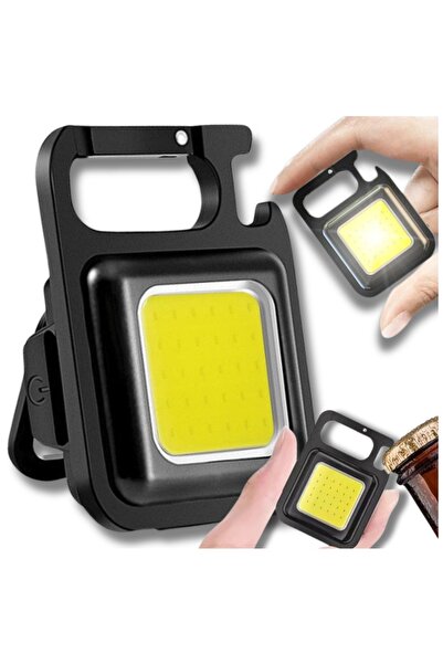 Ayawaska Lanterna tip breloc, cu 30 LED-uri, reincarcabila USB, magnetica. 4 ...