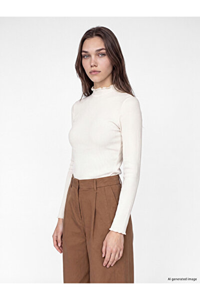 LC Waikiki Quality Pieces from Çelebi Store Dik Roba Collar Women's Ribbed Body