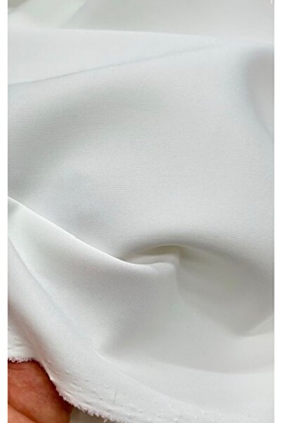 LUSSAMODA Gabardine Fabric Flexible White Color for Dress, Skirt, Pants, Jack...