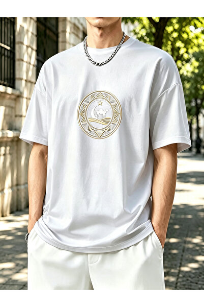 Ornella Studio Summer 180g lightweight cotton T-shirt with Korean-style clash...