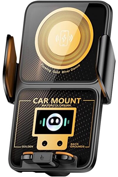 Cuorvag Wireless Car Charger Mount, Auto Clamping Car Phone Holder with Infra...