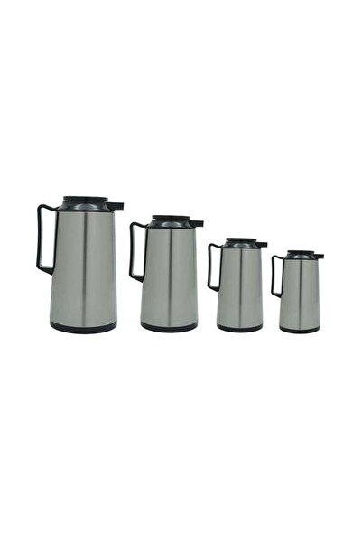 BASURRAH Tea and Coffee Thermos Set, 4 Pieces, Stainless Steel, 1 - 1.3 - 1.6...
