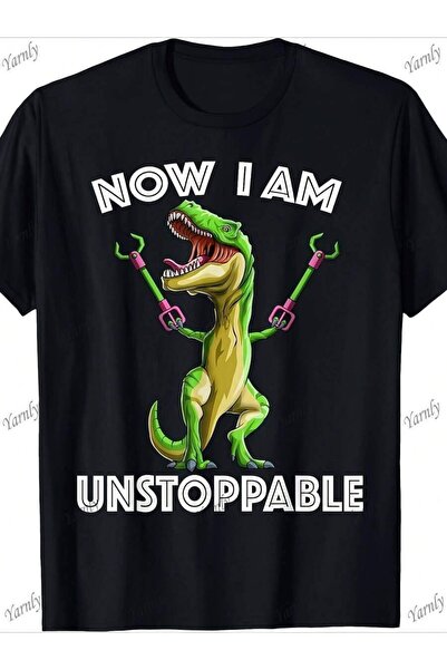 2BIR قميص A I'Unstoppable Now-Rex Fun ذو طابع ديناصورات ممتع