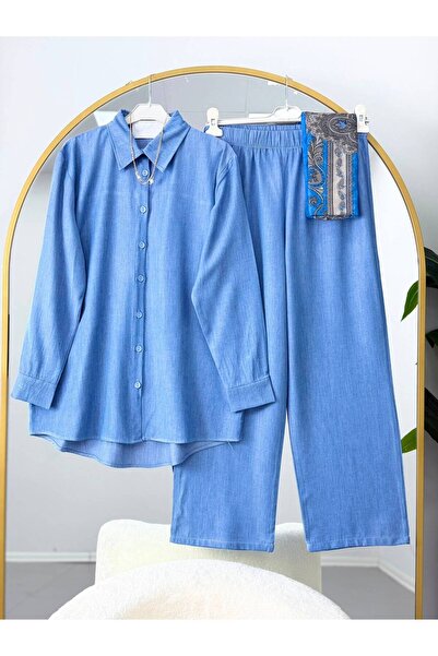 EC MODA Women's Trendy Shirt and Trouser Set