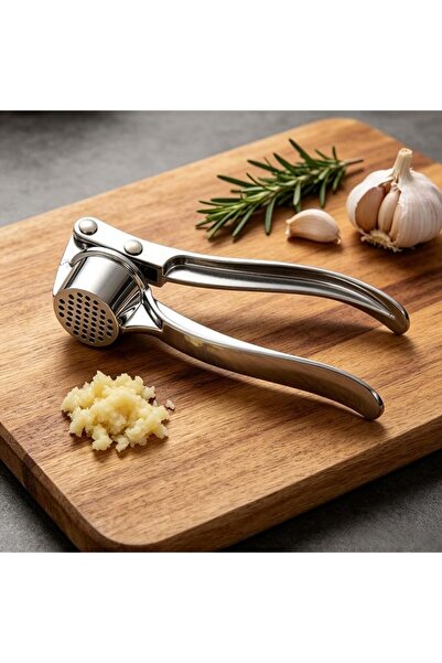 GENERAL 1 Piece Garlic Press, Heavy Duty Alloy Manual Squeezer, Ergonomic Han...