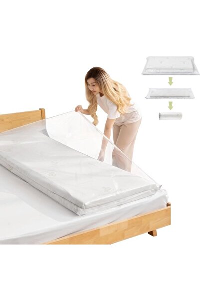 Morvena Picks 220x100 cm Sac de depozitare sub vid pentru saltea, impermeabil...