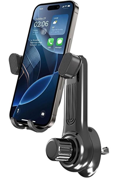 MOTRK Car Phone Holder Air Conditioner Phone Mount, Metal Clip, Car Accessori...