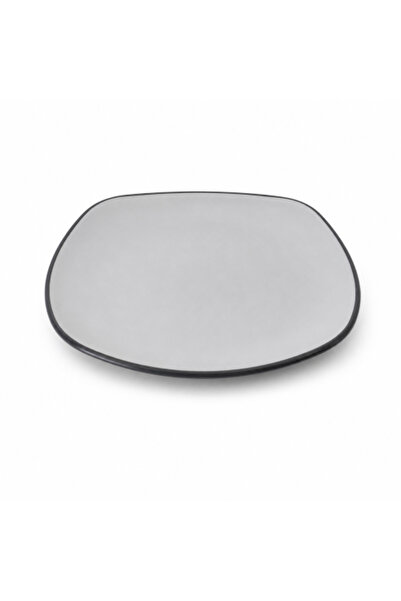 genric Black and Gunmetal Melamine Plate 33cm