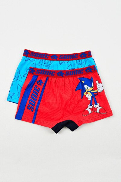 Sun City Fashion Group Σετ Boxer αγόρι 2 τμχ. "SONIC The Hedgehog " γαλάζιο-κ...