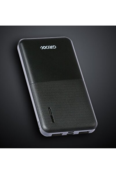 Grixx Βέλτιστη Εξωτερική Μπαταρία - 10000mAh, Με Θύρες Micro USB και USB-C - ...